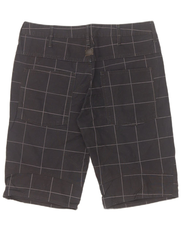 G-Star Bermuda Shorts til mænd W32 Medium sort ternet bomuld