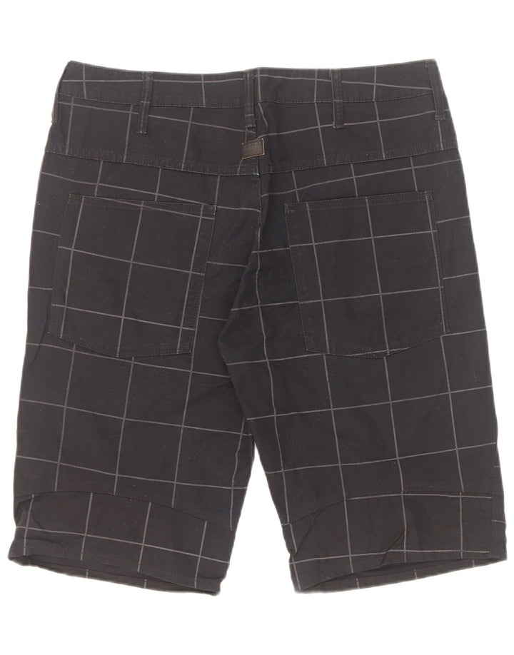 G-Star Bermuda Shorts til mænd W32 Medium sort ternet bomuld