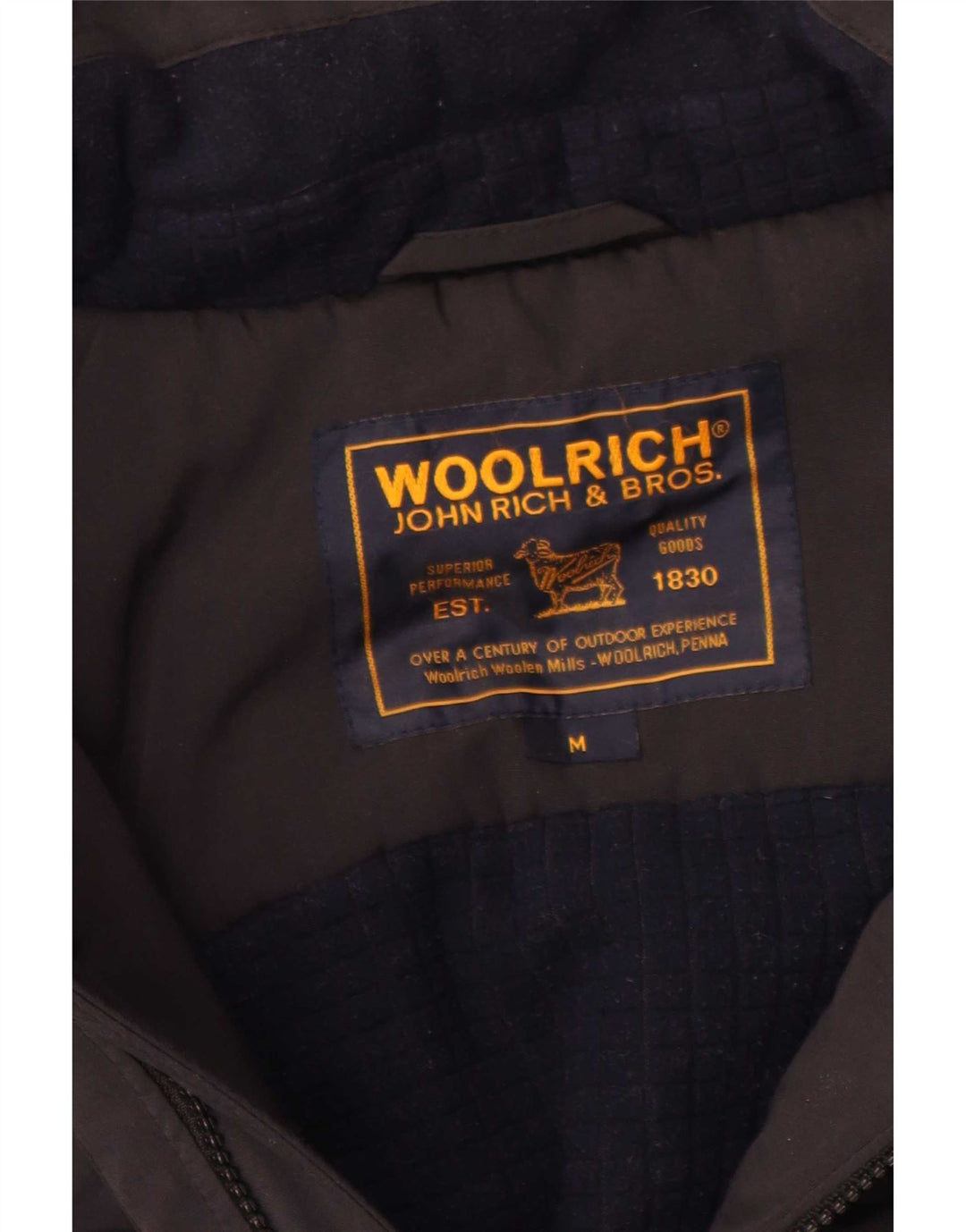 Woolrich Herre Hooded Bomber Polstret Jakke UK 38 Medium Black
