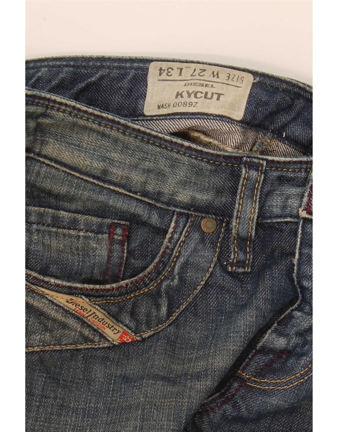 Diesel Dame Kycut Straight Jeans W27 L30 Blå