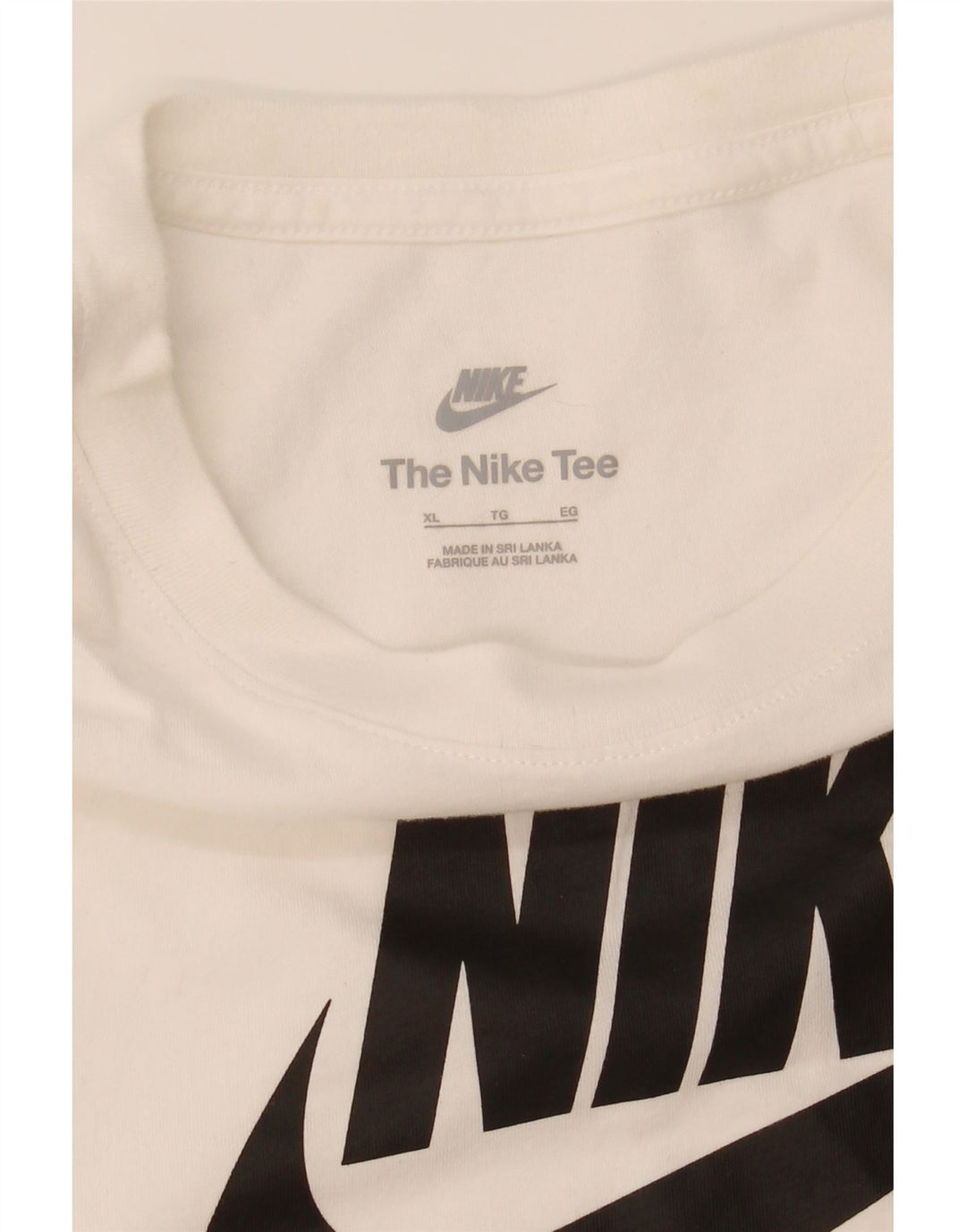 NIKE Mens Graphic T-Shirt Top XL White