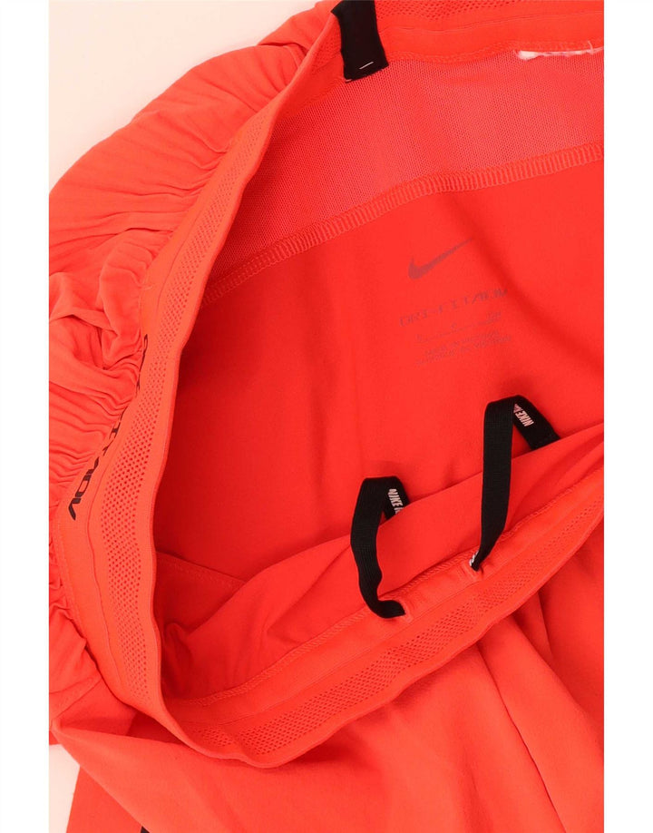 Nike Dame Dri Fit Sport Shorts UK 10 Small Orange