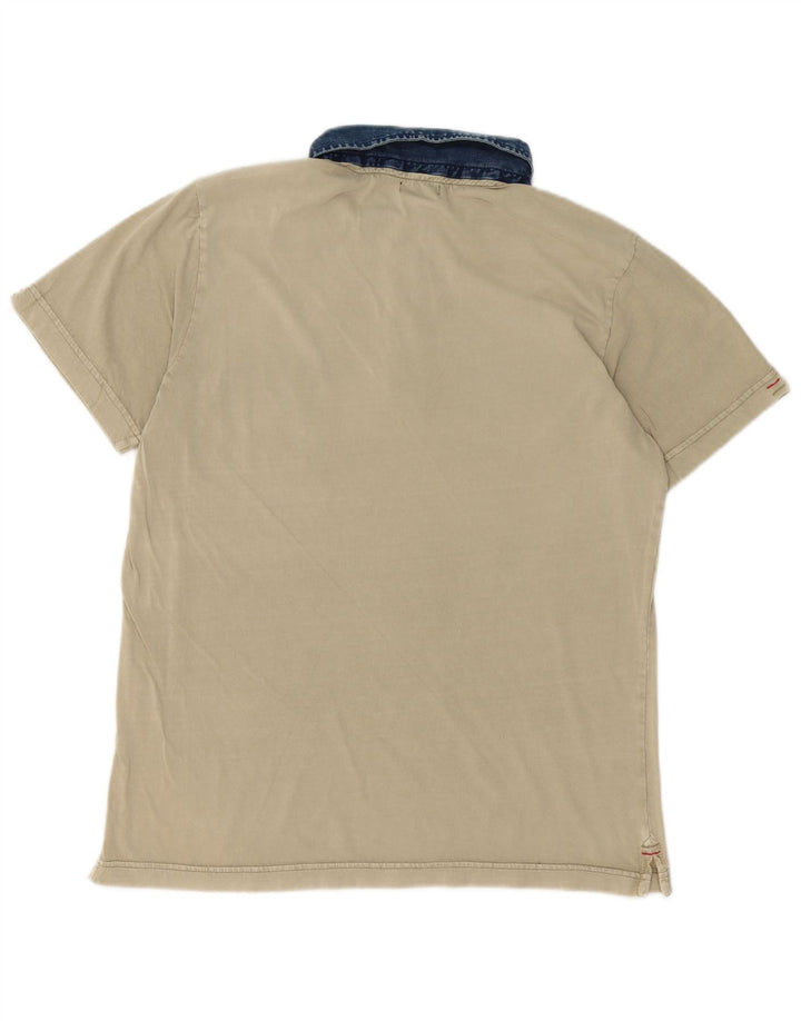 Marlboro Classics Grafisk Polo Shirt til mænd Large Green Colourblock