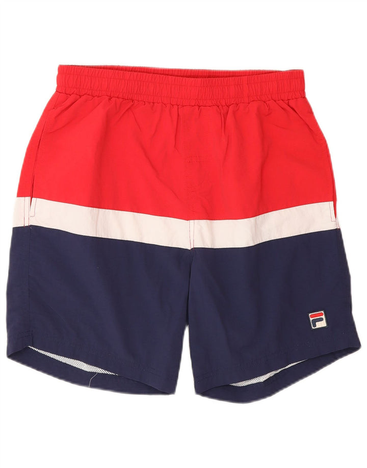 Fila Badeshorts til mænd Små røde Colourblock Nylon