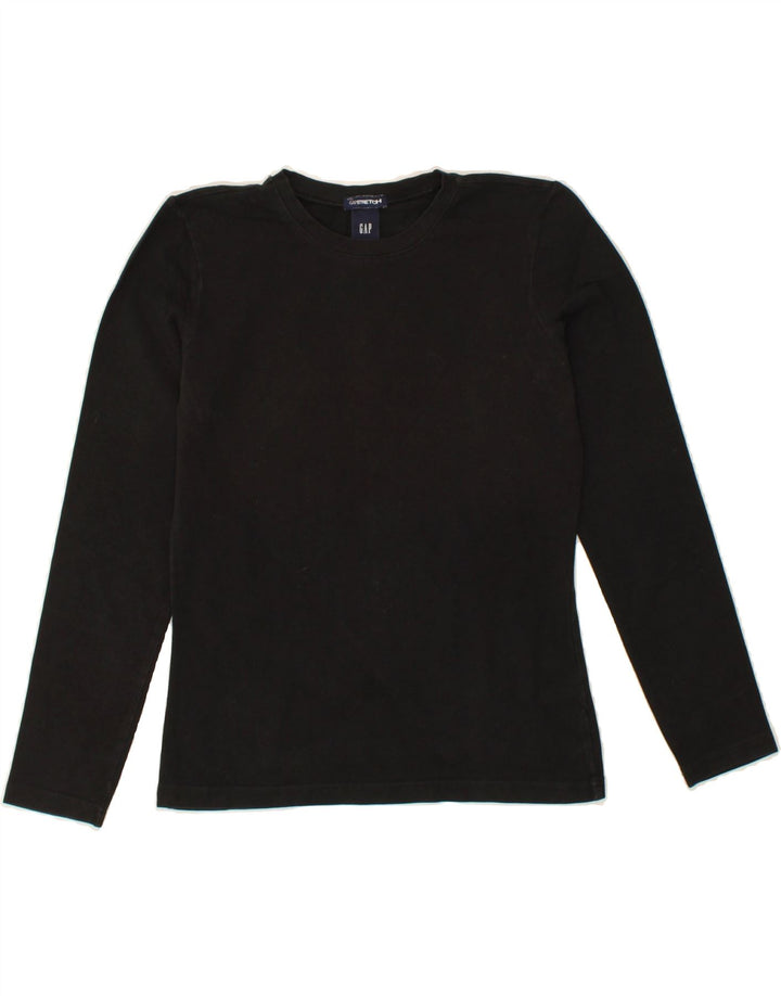 GAP Womens Crop Top Long Sleeve UK 6 XS Black Vintage Gap and Second-Hand Gap from Messina Hembry 