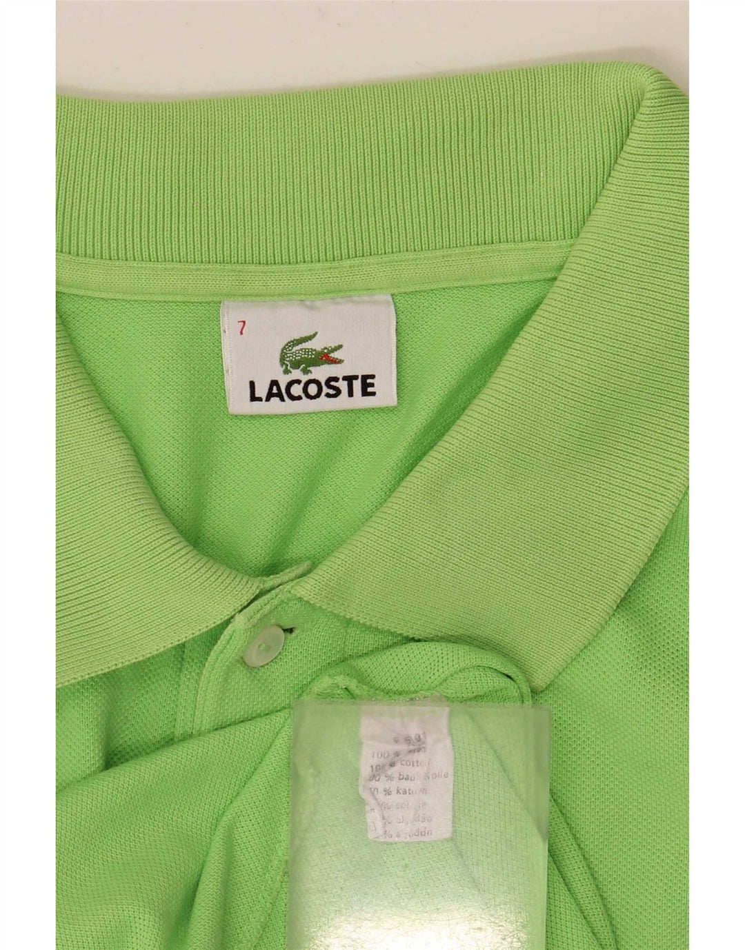 Lacoste Herre Polo Shirt Str. 7 2XL Grøn Bomuld