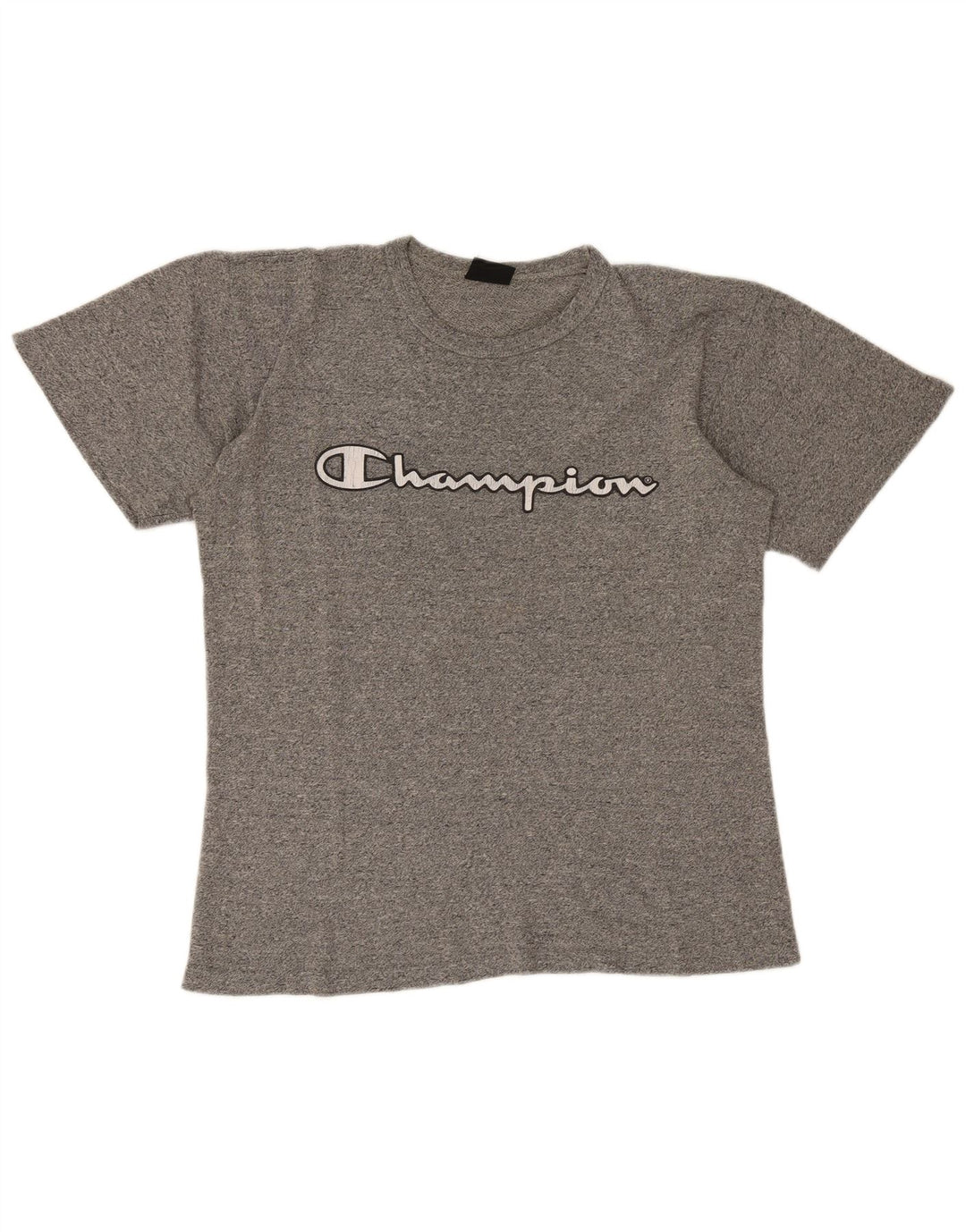 Champion Herre Grafisk T-Shirt Top Stor Grå Flecked