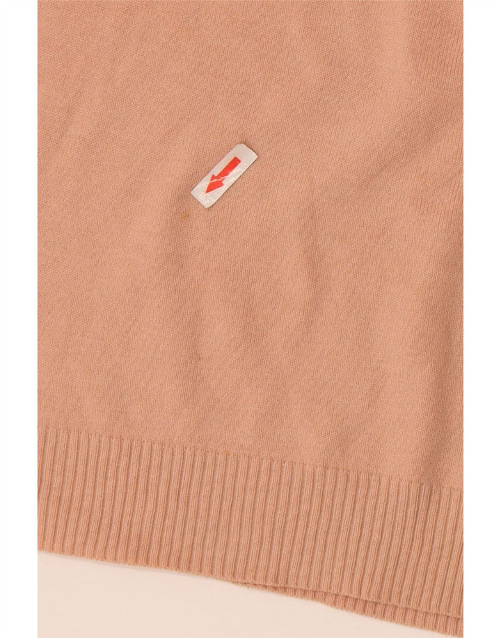 Zara Womens Crop V-hals sweater UK 12 Medium Pink