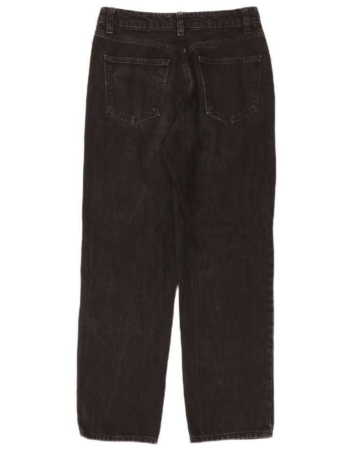 Zara Dame Straight Jeans EU 38 Small W28 L27 Sort Bomuld