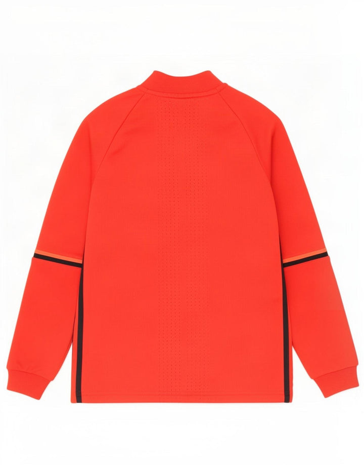 Adidas Boys Climacool Træningsdragt Topjakke 9-10 År Rød Colourblock