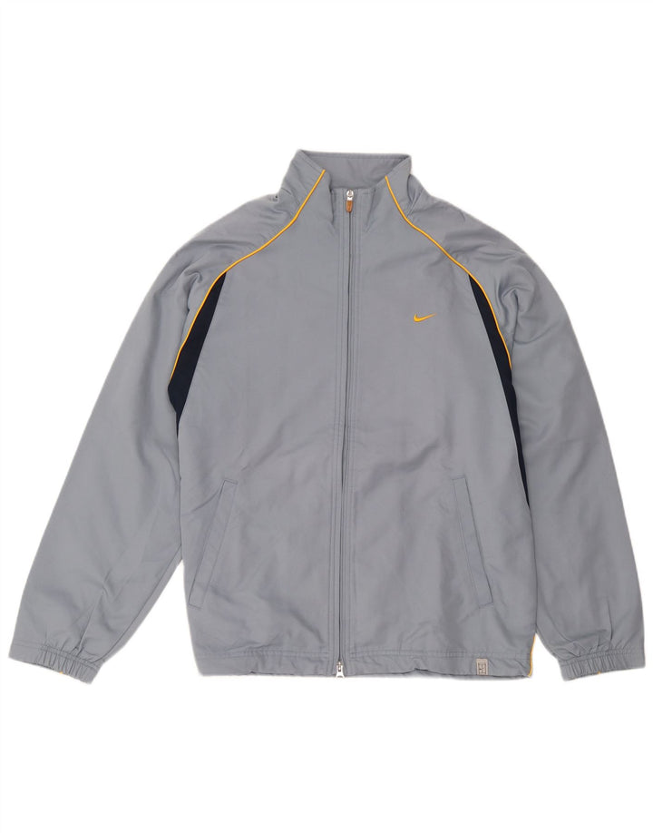 Nike Herre Dri Fit træningsdragt topjakke UK 35/37 Small Grey Colourblock