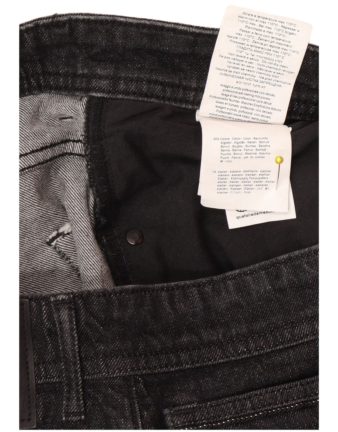 Replay Herre Grover Straight Jeans W36 L32 Grå Bomuld