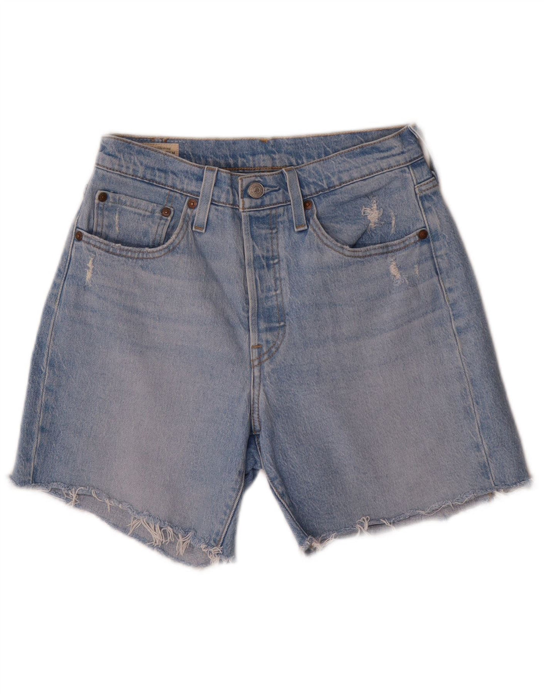 Levi's Womens 501 denimshorts W26 Små blå bomuld