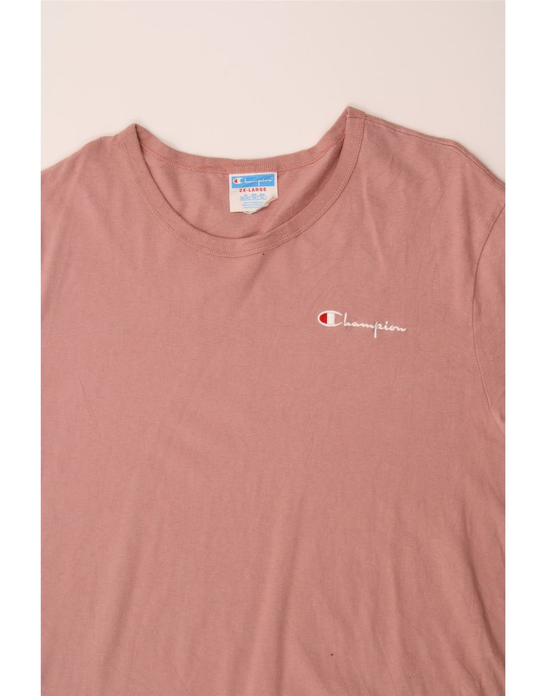 CHAMPION Mens T-Shirt Top 2XL Pink Cotton Vintage Champion and Second-Hand Champion from Messina Hembry 