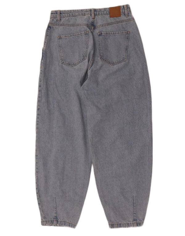 Zara Dameballon Højtaljede løse jeans EU 38 Small W28 L28 Blå Bomuld