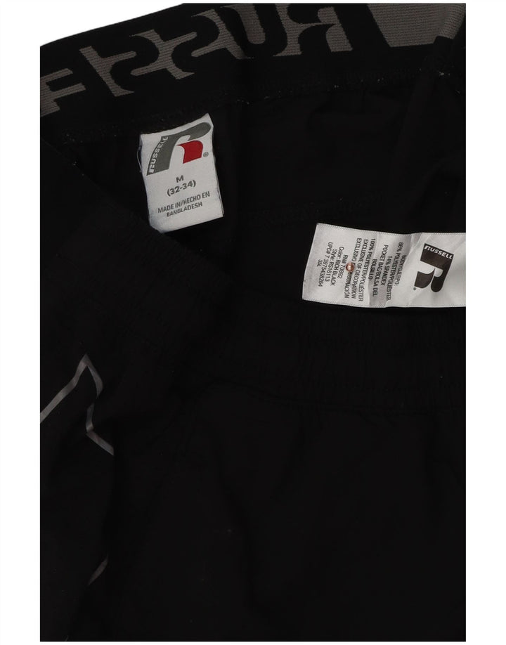 RUSSELL ATHLETIC Herre Dri-Power grafiske sportsshorts Medium Sort
