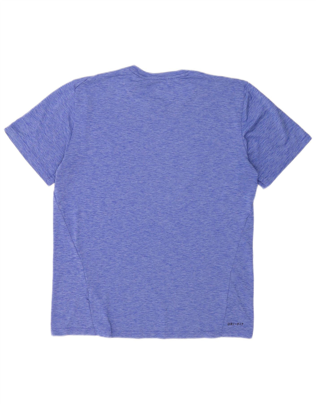 Nike Herre Dri Fit T-Shirt Top Stor blå Flecked Polyester