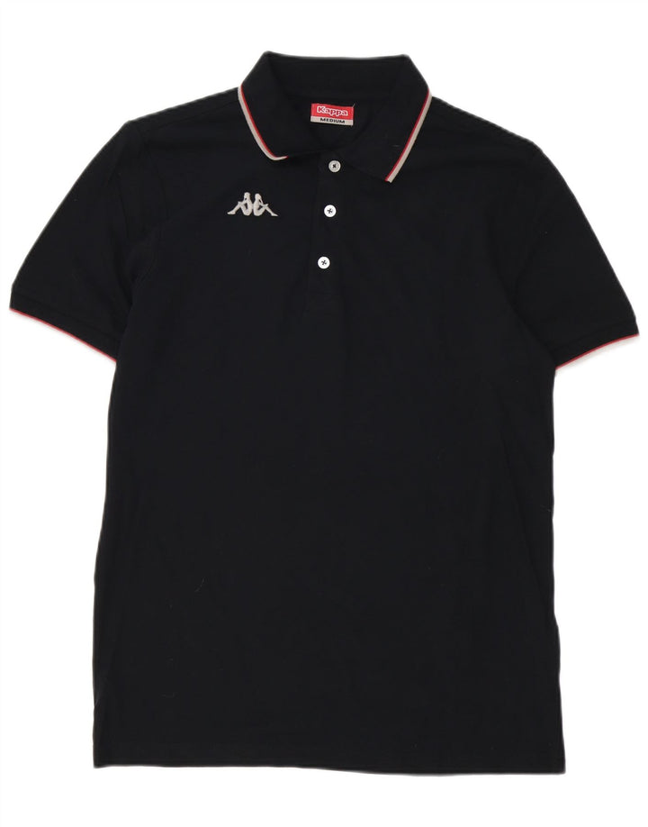 Kappa herre poloshirt Medium sort bomuld
