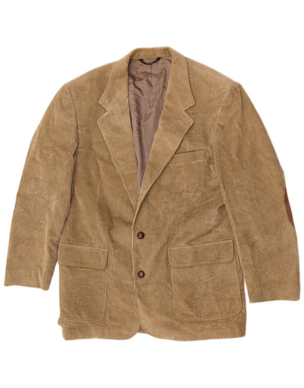 Orvis Herre 2-knaps Corduroy Blazer Jacket UK 42 XL Beige
