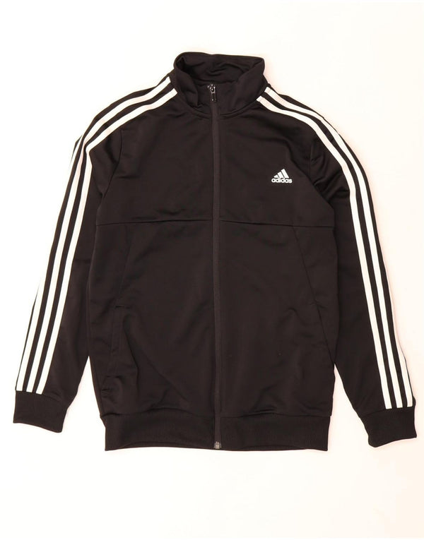 Adidas drenge Climalite træningsdragt topjakke 13-14 år sort polyester