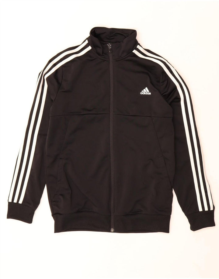 Adidas drenge Climalite træningsdragt topjakke 13-14 år sort polyester
