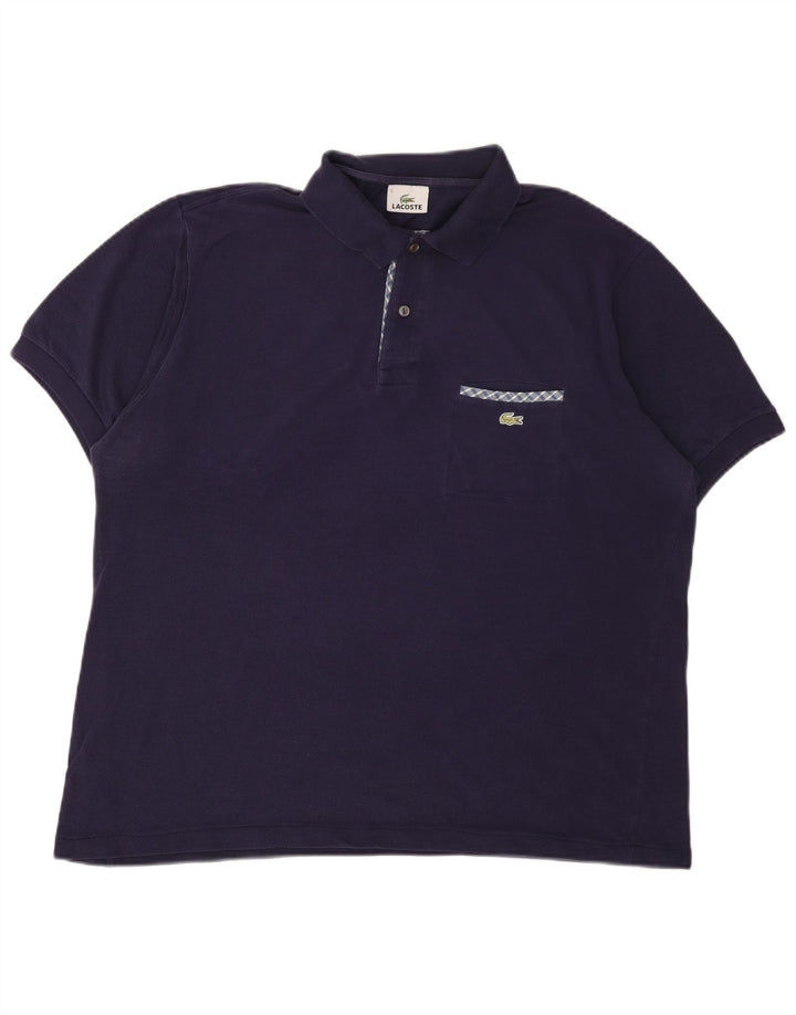 Lacoste Herre Polo Shirt Str. 5 Large Navy Blue