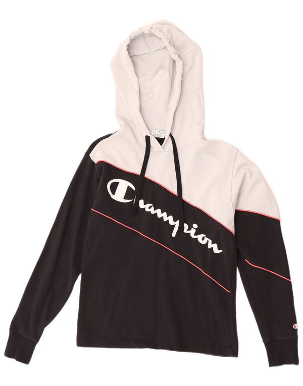 Champion Dame Grafisk Top Langærmet UK 10 Small Black Colourblock