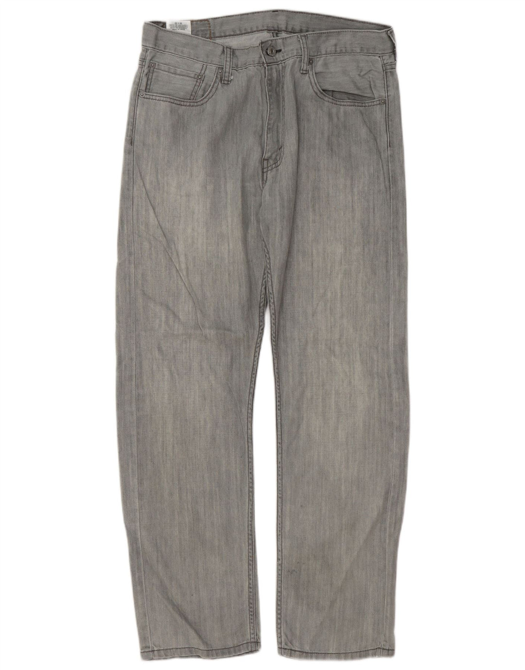 Levi's Herre 505 Straight Jeans W33 L30 Grå Bomuld