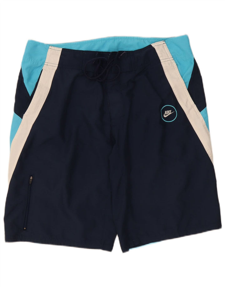 Nike Badeshorts til mænd Large Navy Blue Colourblock