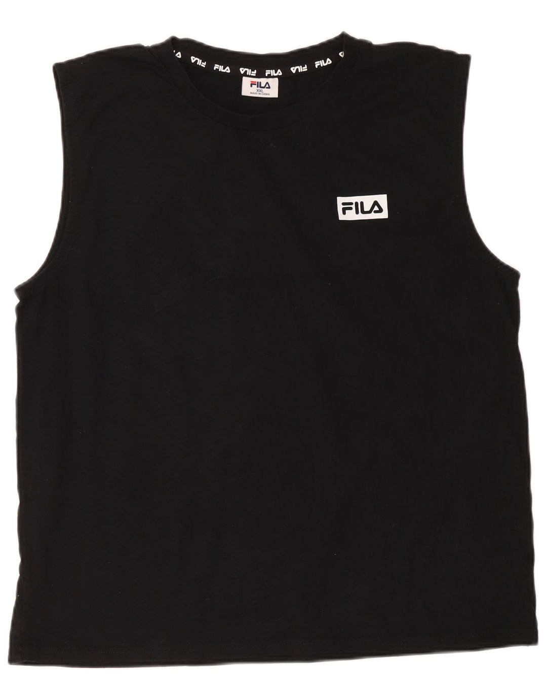 Fila Herrevest Top 2XL Sort Bomuld
