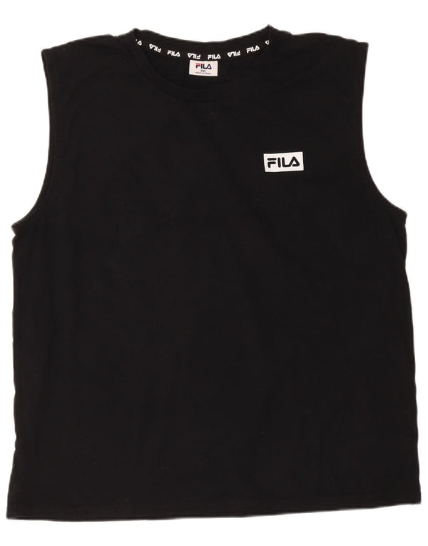 Fila Herrevest Top 2XL Sort Bomuld