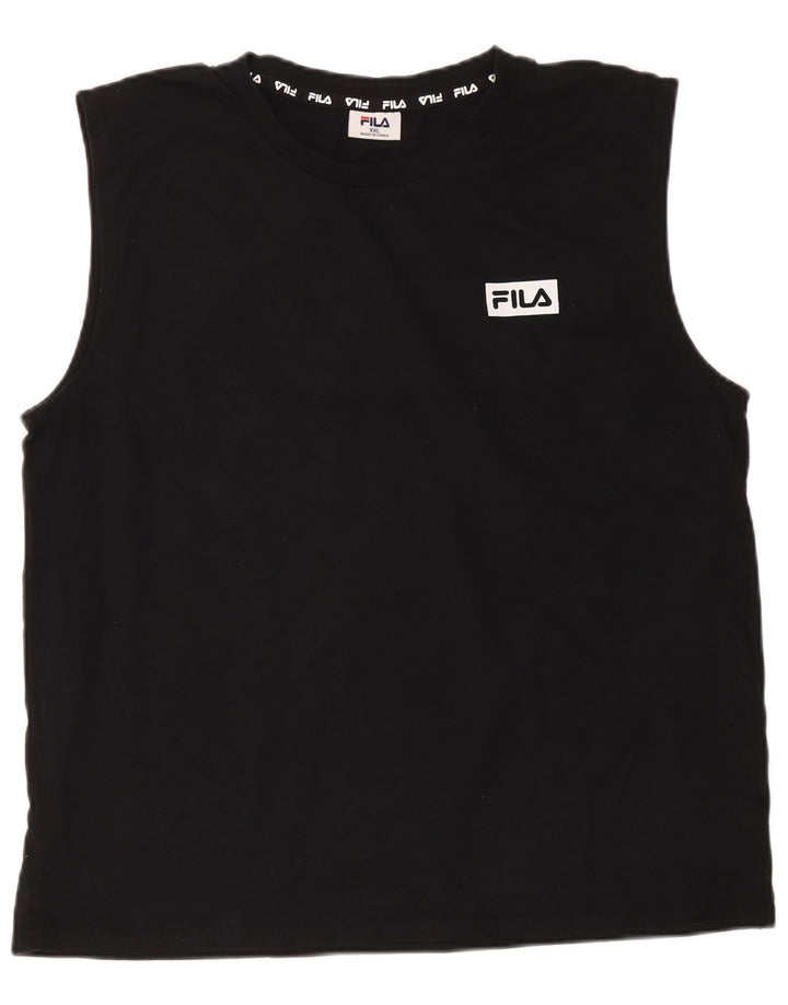 Fila Herrevest Top 2XL Sort Bomuld