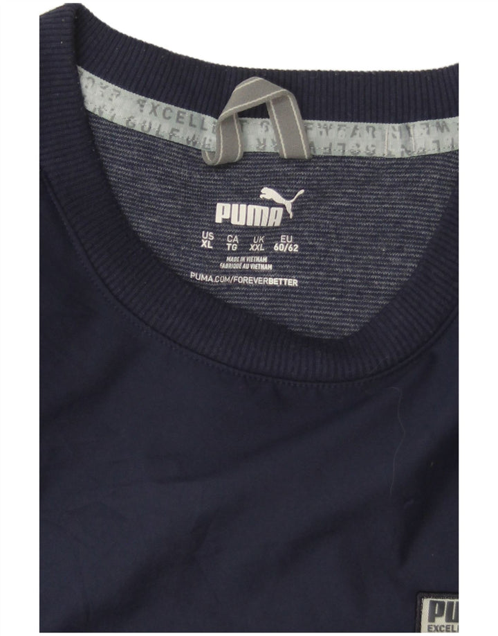 PUMA sweatshirt til mænd 2XL marineblå