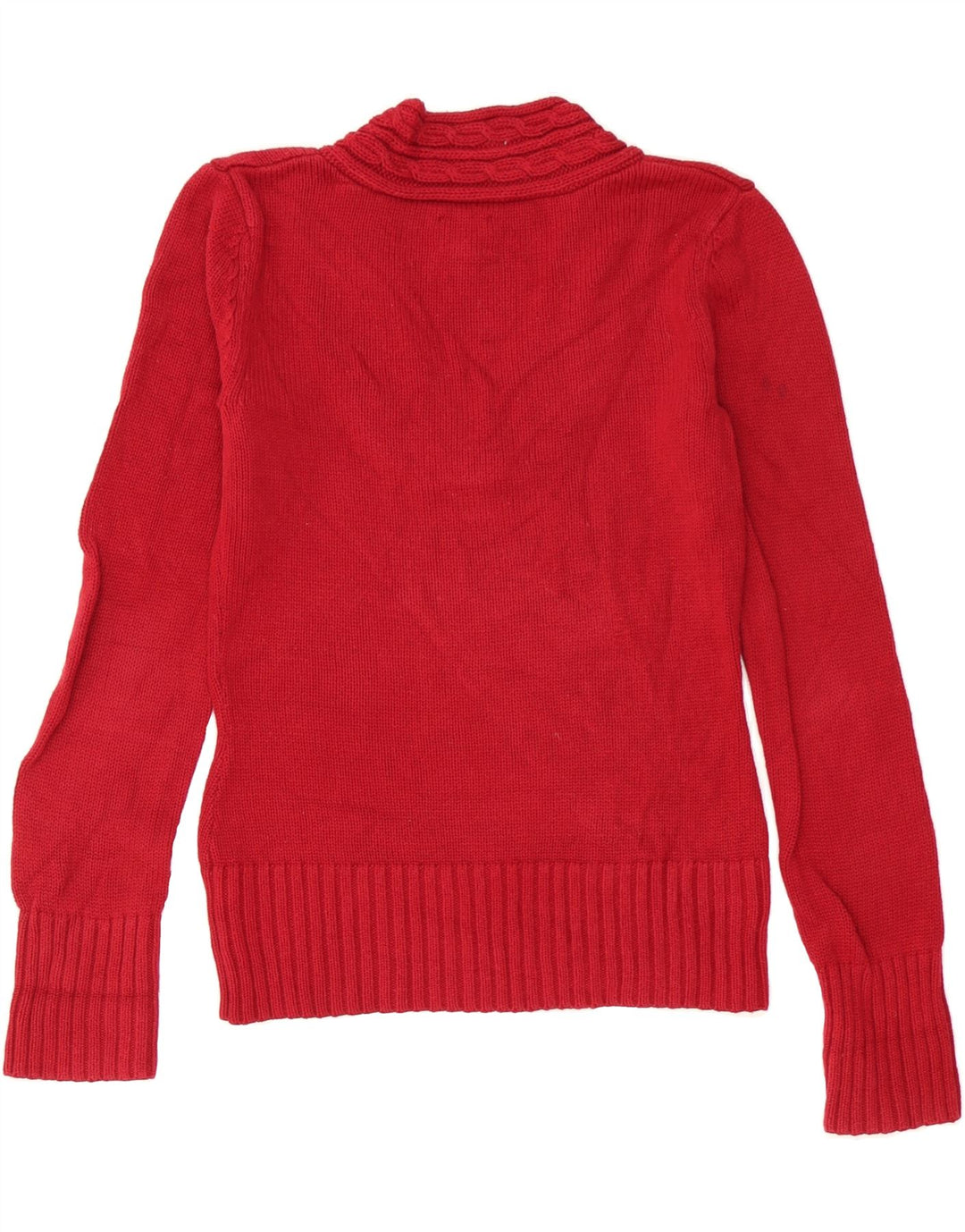 CONVERSE Womens V-Neck Jumper Sweater UK 10 Small Red Cotton Vintage Converse and Second-Hand Converse from Messina Hembry 