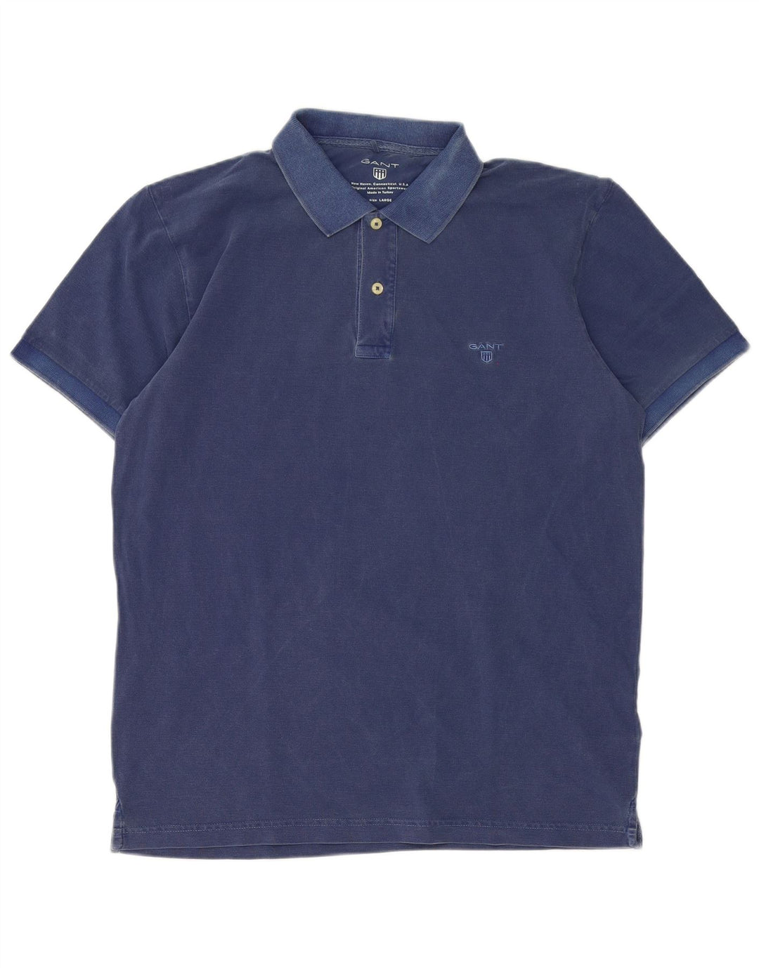 Gant Polo Shirt til mænd, stor blå bomuld