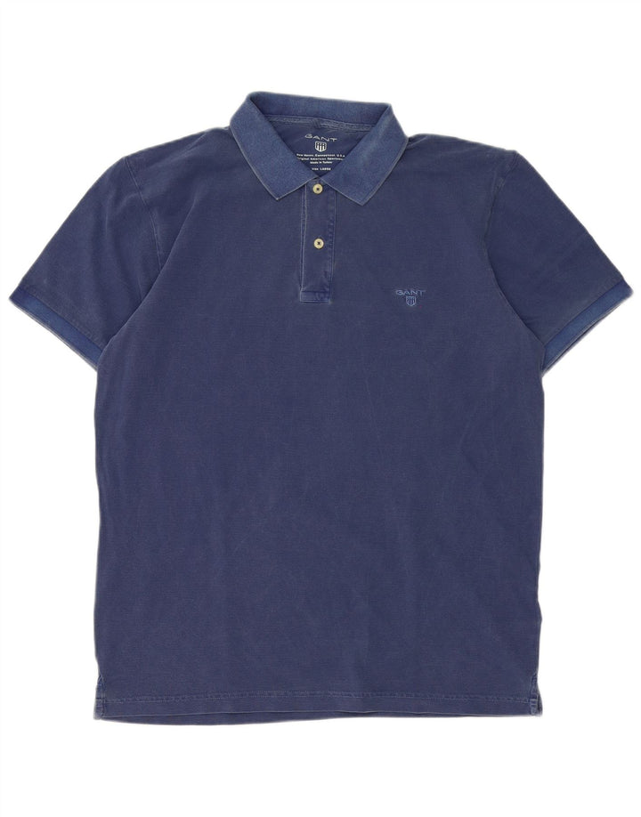 Gant Polo Shirt til mænd, stor blå bomuld