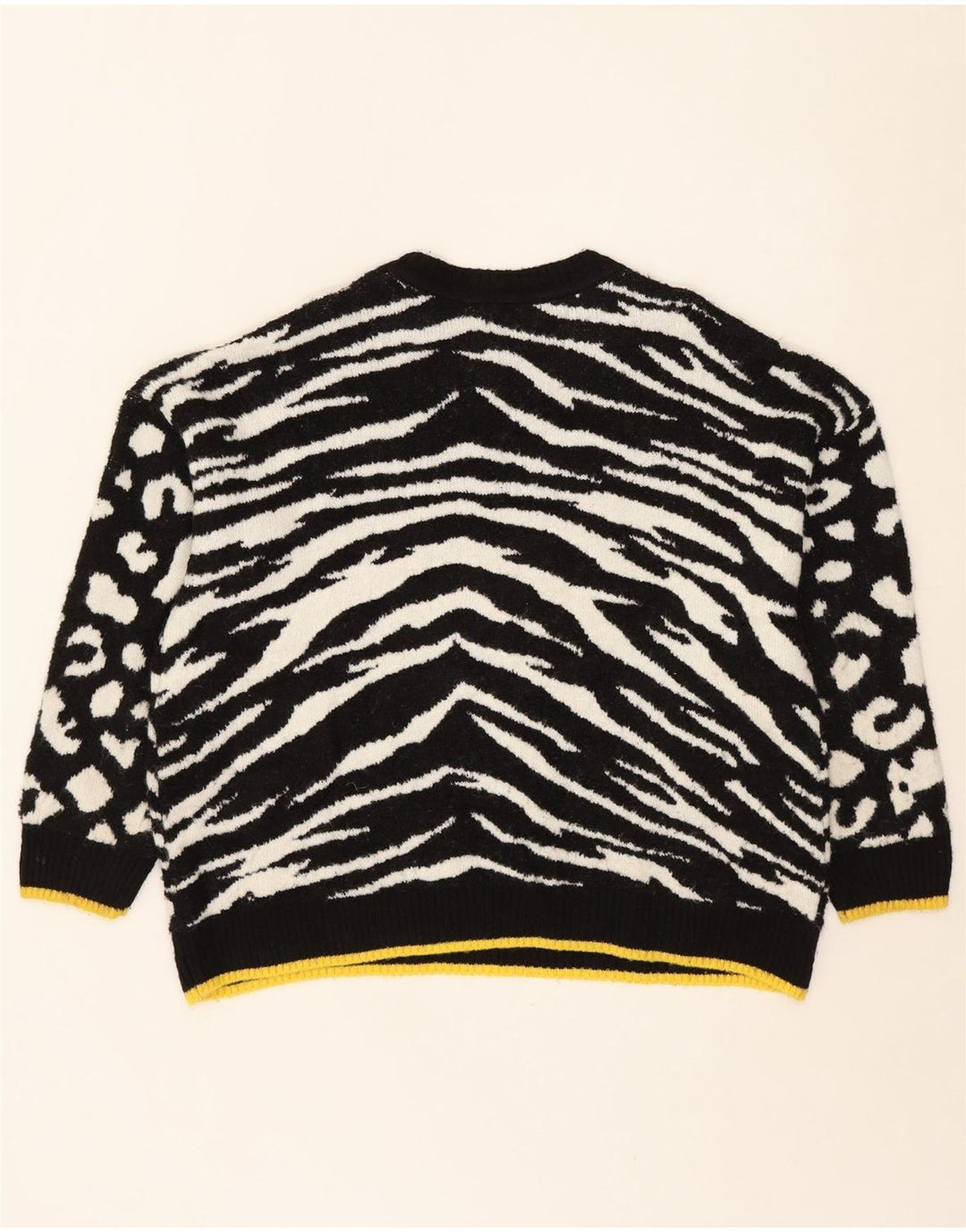 MARKS & SPENCER Womens Crew Neck Jumper Sweater UK 14 Large Black Vintage Marks & Spencer and Second-Hand Marks & Spencer from Messina Hembry 