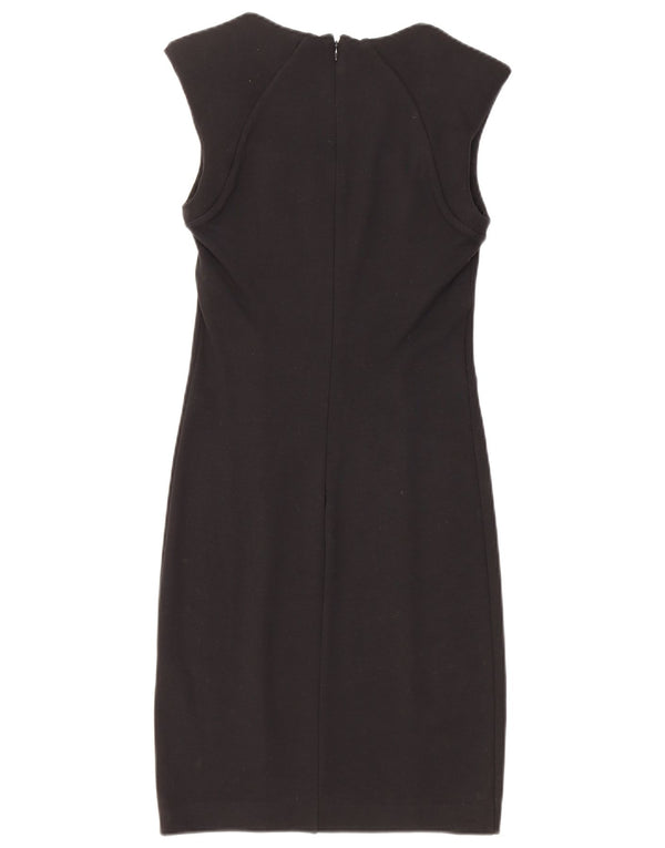 Patrizia Pepe Dame Skede Kjole IT 42 Medium Sort Viscose