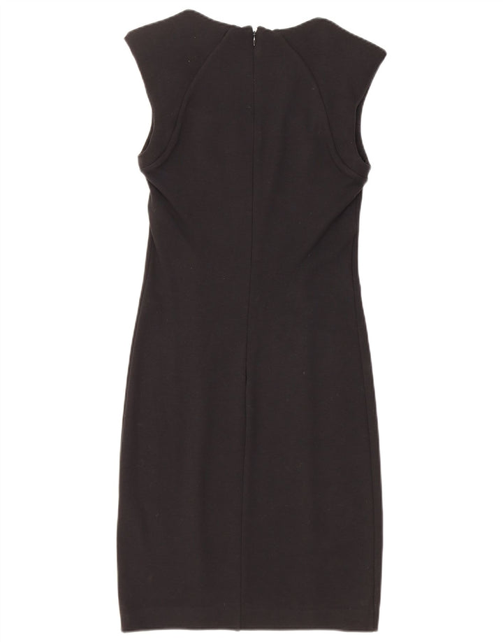 Patrizia Pepe Dame Skede Kjole IT 42 Medium Sort Viscose