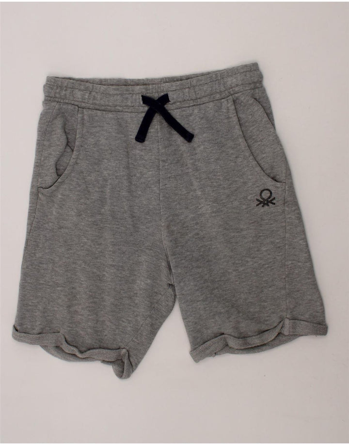 BENETTON Boys Sport Shorts 8-9 Years Large Grey Cotton Vintage Benetton and Second-Hand Benetton from Messina Hembry 