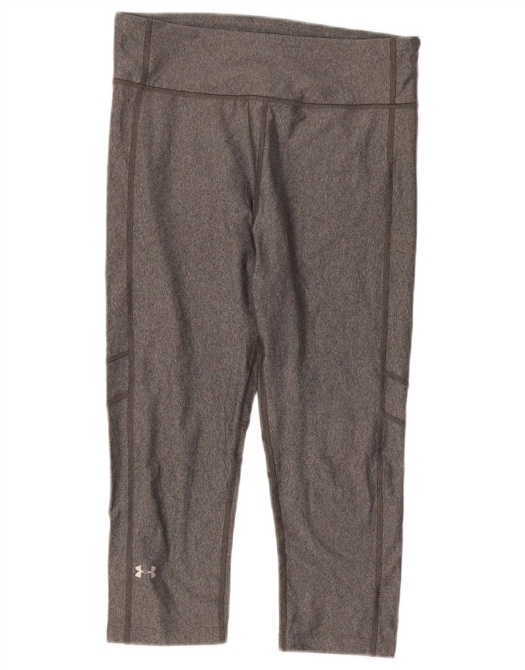 Under Armour Womens Heat Gear Capri Leggings UK 12 Medium Grey