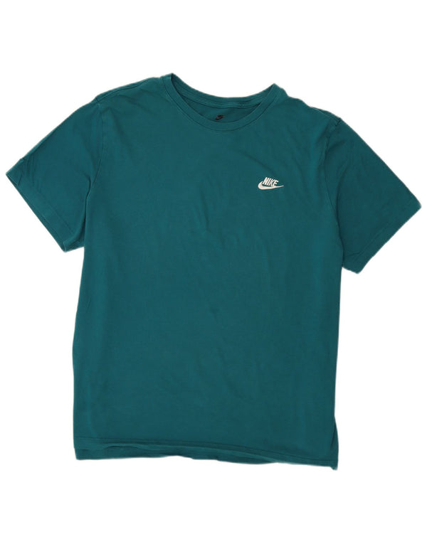 Nike T-shirt top til mænd 2XL turkis bomuld