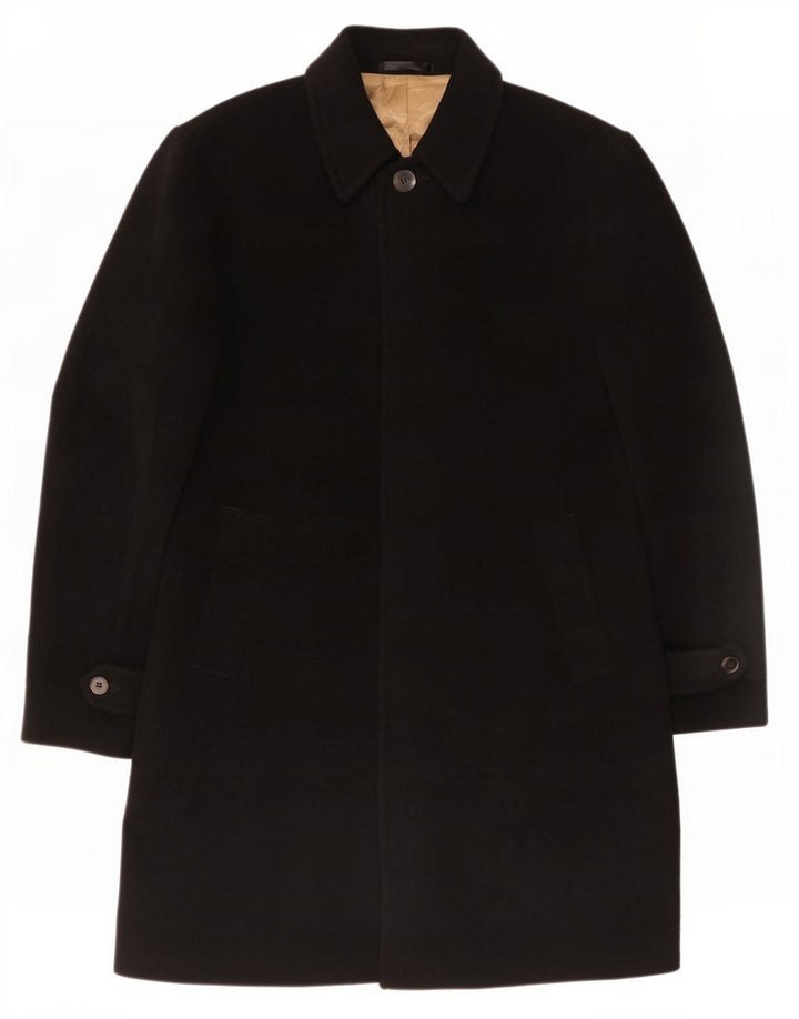 Marks & Spencer Herre Overfrakke UK 38 Medium Sort Polyester