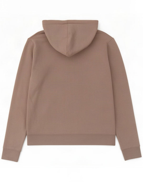 All Saints Mens Zip Hoodie Sweater Large Beige Cotton