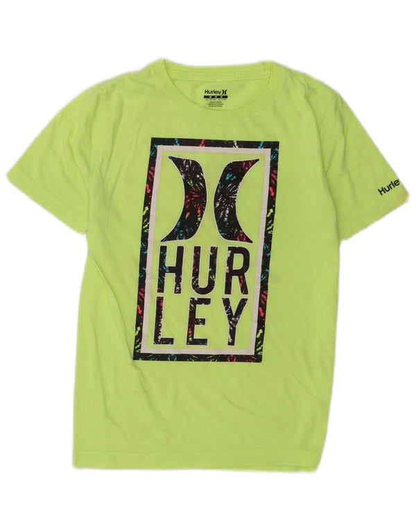 Hurley Girls Grafisk T-Shirt Top 10-11 år Medium Grøn