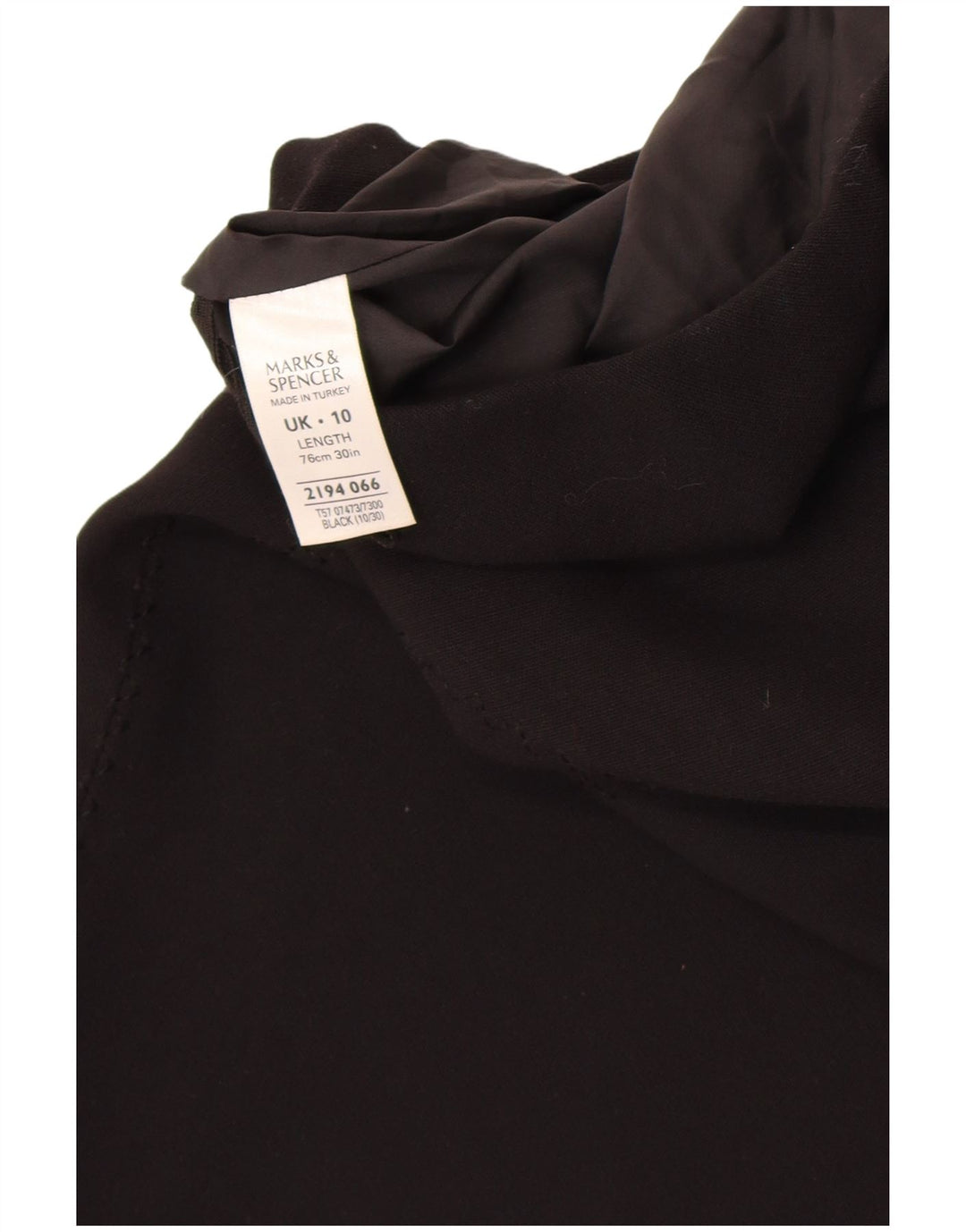 Marks & Spencer Dame Maxi Nederdel UK 10 Small W26 Black Polyester