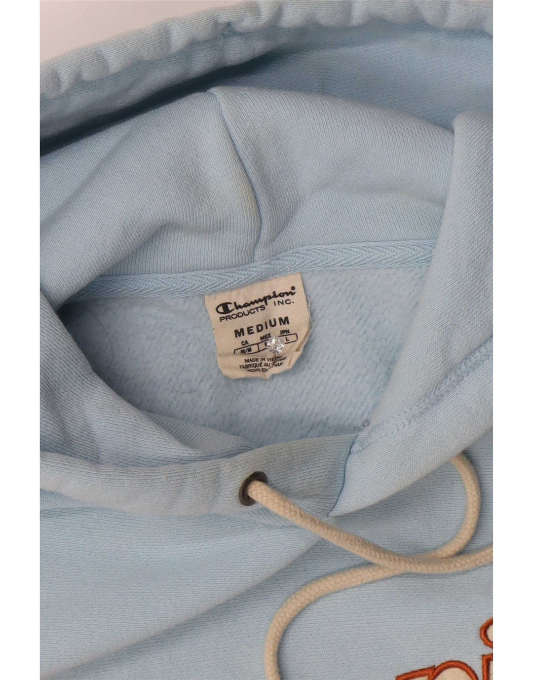 Champion Herre grafisk hættetrøje Jumper Medium Blue Bomuld