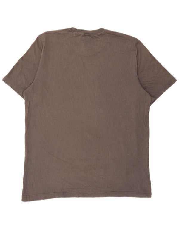 Adidas Herre grafisk T-shirt top mellemgrå bomuld