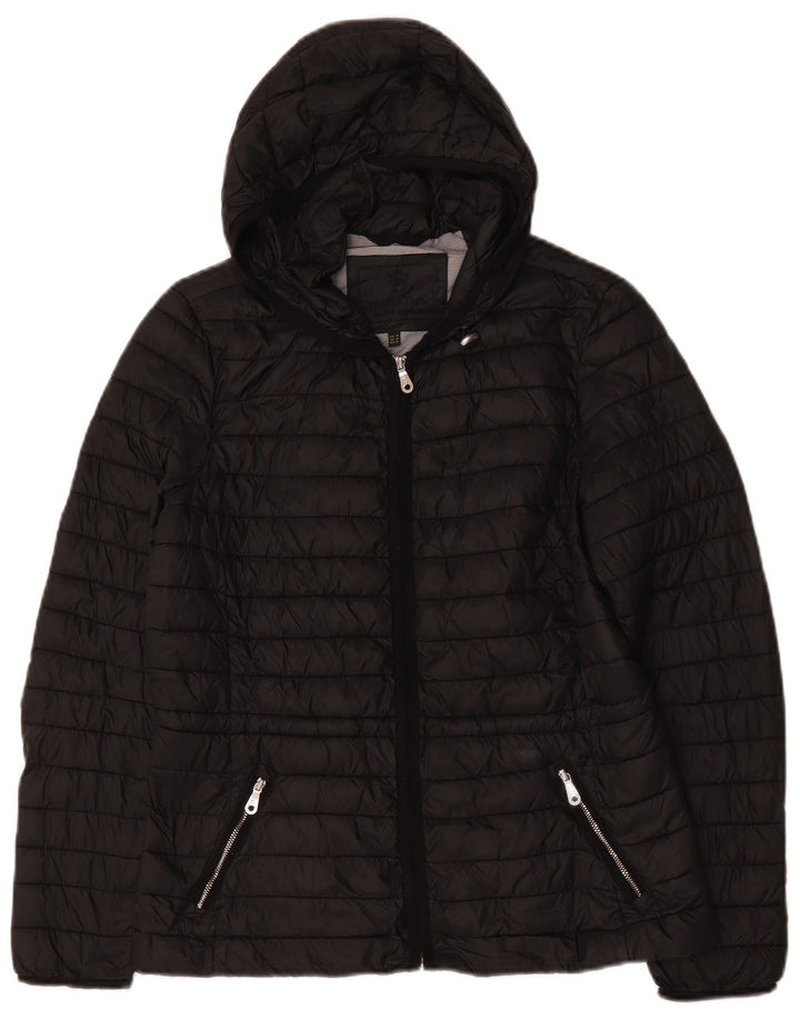 Massimo Dutti Dame Hættejakke UK 14 Medium Sort