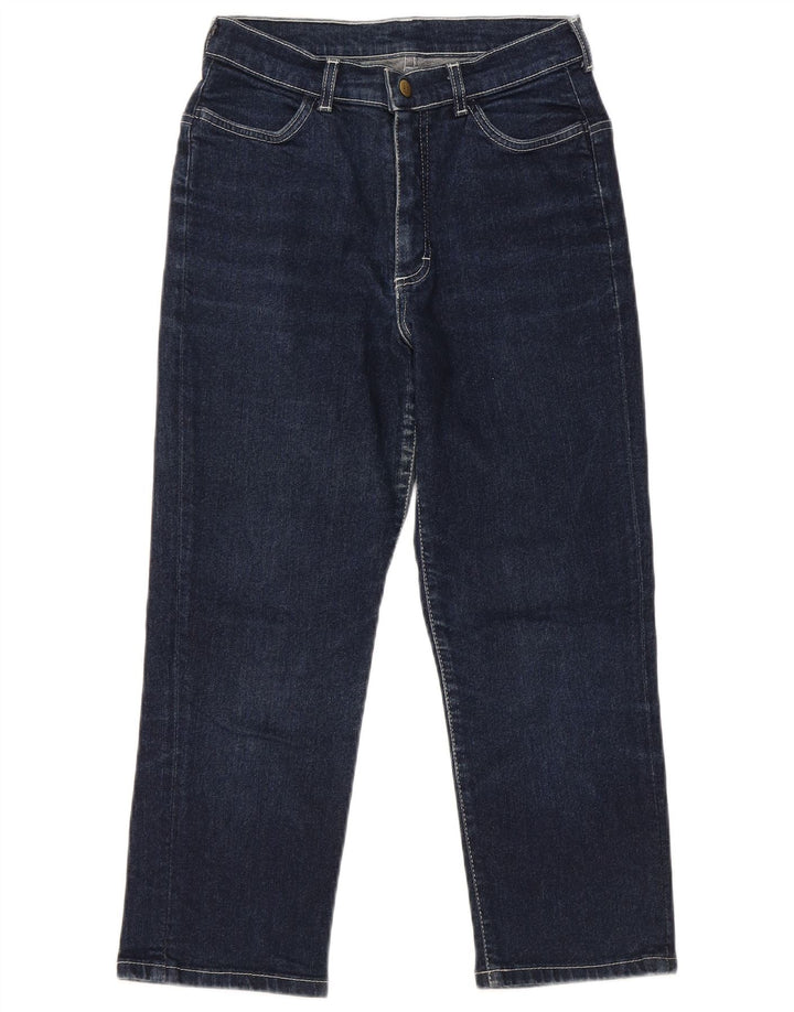 LEE Dame Capri Jeans W28 L22 Marineblå Bomuld